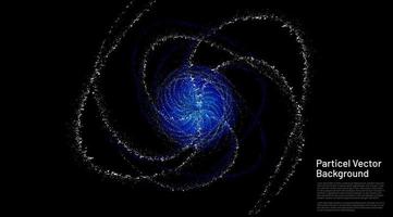 conception abstraite de particules brillantes vecteur