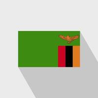 vecteur de conception grandissime drapeau zambie