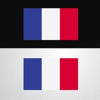 conception de bannière drapeau france vecteur