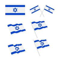 ensemble de conception de drapeau israël