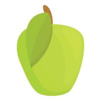 icône de vitamine pomme, style cartoon vecteur
