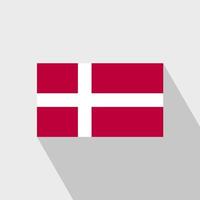 danemark drapeau grandissime vecteur de conception