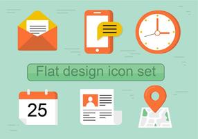 Icon Set Vector Flat gratuit