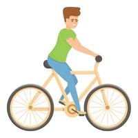 vecteur de dessin animé d'icône de cyclisme rapide. formation professionnelle