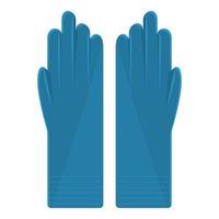 icône de gants médicaux en latex, style cartoon vecteur