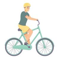 vecteur de dessin animé d'icône d'instructeur de vélo. entraînement corporel