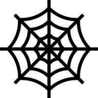 araignée web animal forêt halloween - icône de contour vecteur