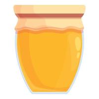 vecteur de dessin animé d'icône de pot de miel. nectar d'abeille