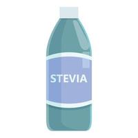vecteur de dessin animé d'icône de bouteille de stevia. nourriture végétalienne