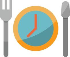 plat heure du repas alimentation nutrition - icône plate vecteur