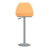 vecteur de dessin animé d'icône de tabouret de bar rond. chaise moderne