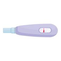 vecteur de dessin animé d'icône de test hormonal. enceinte négative