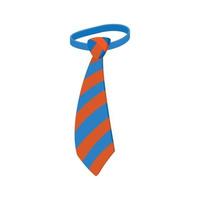 icône de cravate, style cartoon vecteur