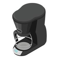 icône de machine à café, style isométrique vecteur