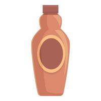 vecteur de dessin animé d'icône de bouteille de nourriture chimique. substitut de stévia