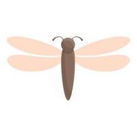 vecteur de dessin animé icône libellule. aile insecte