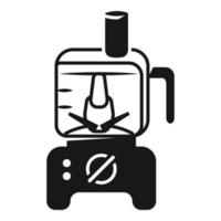 icône de robot culinaire, style simple vecteur