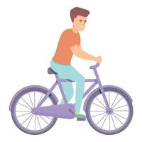 vecteur de dessin animé d'icône de vélo de montagne. course cycliste