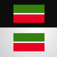 conception de bannière de drapeau tatarstan vecteur