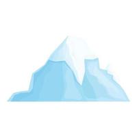 vecteur de dessin animé icône iceberg antarctique. glace arctique