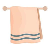 vecteur de dessin animé d'icône de serviette propre. main textile