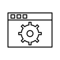icône de vecteur de paramètres uniques