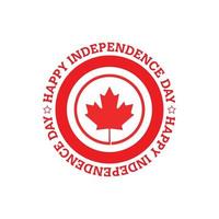 vecteur de carte de conception de la fête de l'indépendance du canada