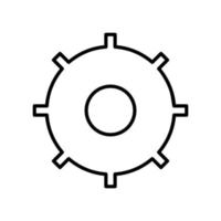 icône de vecteur de paramètres uniques
