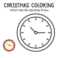 Livre d'activités de coloriage de Noël pour les enfants de moins de 3 ans vecteur