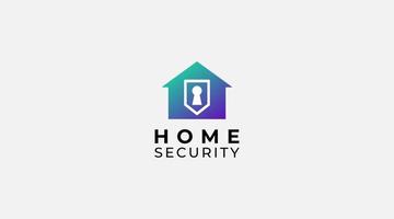 logo de sécurité à domicile. conception de vecteur de modèle d'icône de logo moderne