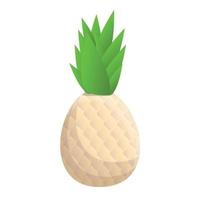 icône d'ananas, style cartoon vecteur