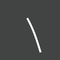 icône inversée de glyphe de feuilles vecteur