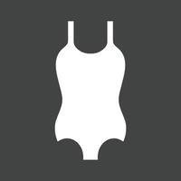icône inversée de glyphe de gilet de natation vecteur