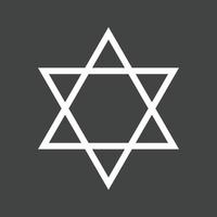 icône inversée de glyphe étoile iv vecteur