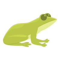 vecteur de dessin animé d'icône de grenouille de lac. animal mignon