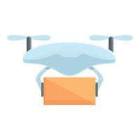 icône mobile de technologie de drone, style cartoon vecteur