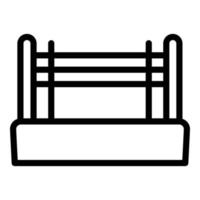 icône de ring de boxe, style de contour vecteur