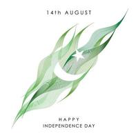 vecteur de conception de la fête de l'indépendance du pakistan