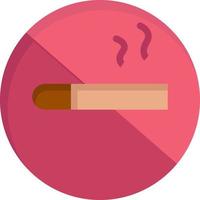 fumer non fumer cigarette santé plat couleur icône vecteur icône modèle de bannière