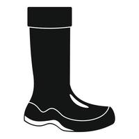 icône de bottes en caoutchouc, style simple vecteur