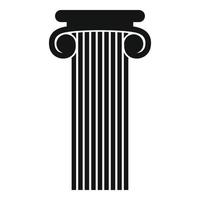 icône de la colonne romaine, style simple. vecteur