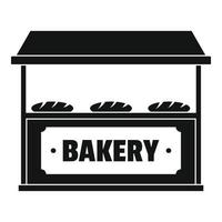 icône de boulangerie, style simple. vecteur