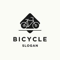 modèle de conception d'icône de logo de vélo vecteur