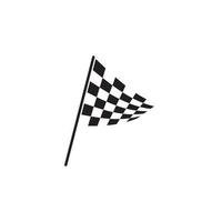 vecteur de conception d'icône de drapeau de course