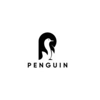 lettre p pingouin vecteur