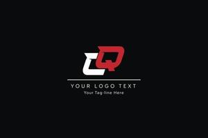 création de logo de lettre cq. illustration vectorielle d'icône de lettres cq modernes créatives. vecteur