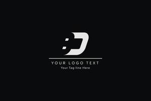 création de logo de lettre bd. illustration vectorielle d'icône de lettres bd modernes créatives. vecteur
