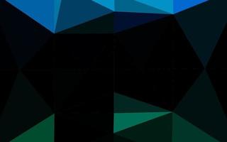 texture de mosaïque de triangle de vecteur bleu clair, vert.