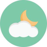 illustration vectorielle de nuages de lune sur fond.symboles de qualité premium.icônes vectorielles pour le concept et la conception graphique. vecteur
