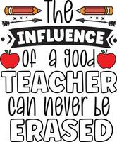 l'influence d'un bon professeur ne peut jamais être effacée vecteur